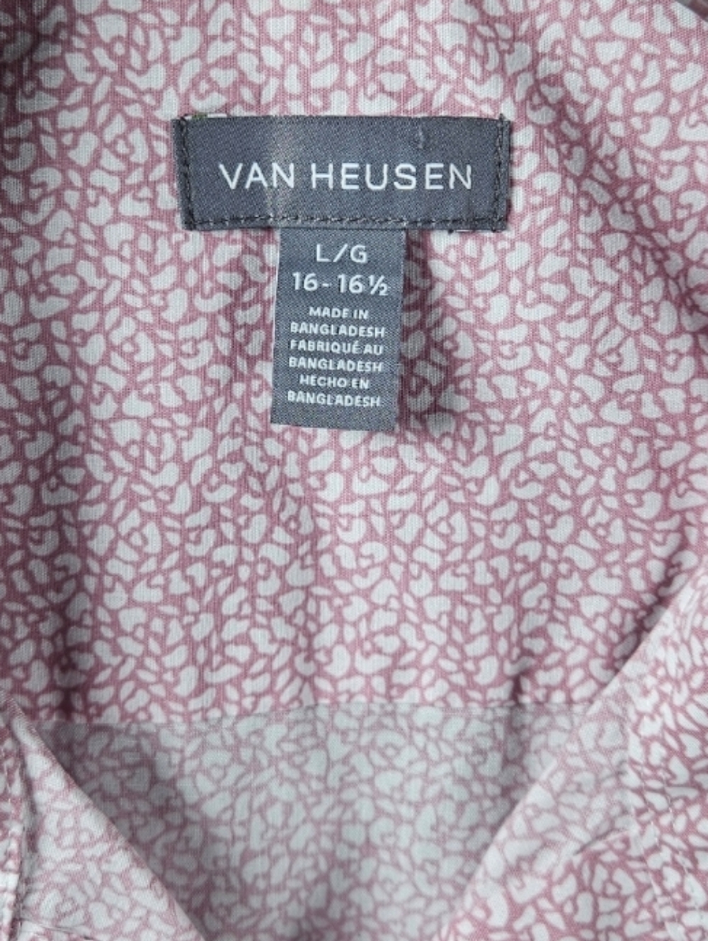 Van Heusen Short Sleeve Casual Button-Down Shirt / Mens Size Large - Picture 10 of 11